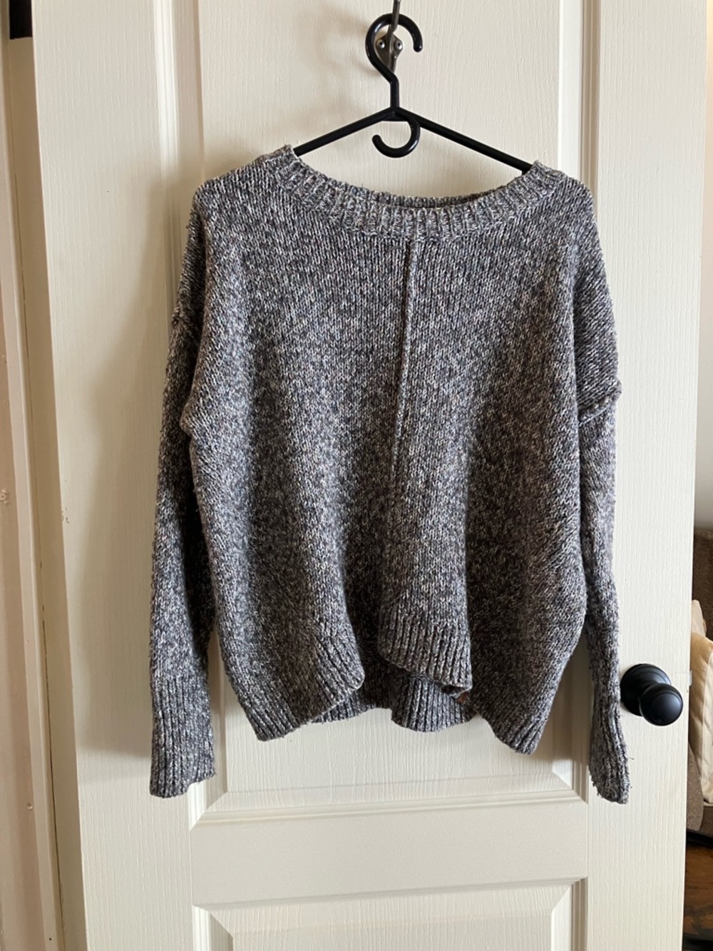 Roots Marled Gray/Multicolour Crewneck Sweater